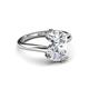 3 - Amoura 2.00 ctw GIA Certified Pear Shape Natural Diamond (8 x 6 mm) Women Toi Et Moi Engagement Ring 