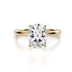 1 - Solina 2.14 ctw IGI Certified Antique Cushion Shape Lab Grown Diamond accented Lab Grown Diamond Women Hidden Halo Engagement Ring 
