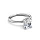 3 - Solina 2.14 ctw GIA Certified Antique Cushion Shape Natural Diamond accented Lab Grown Diamond Women Hidden Halo Engagement Ring 