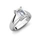 4 - Nivora 2.00 ct GIA Certified Emerald Shape Natural Diamond Women Solitaire Engagement Ring 