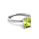 3 - Solina 2.34 ctw Antique Cushion Shape Peridot accented Lab Grown Diamond Hidden Halo Women Engagement Ring 