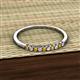 2 - Emlynn 2.00 mm Citrine and Diamond 10 Stone Wedding Band 