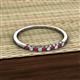2 - Emlynn 2.00 mm Ruby and Diamond 10 Stone Wedding Band 