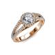 4 - Aylin Diamond Halo Engagement Ring 