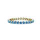 1 - Valerie 2.00 mm Blue Topaz Eternity Band 