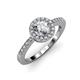 3 - Eleanor Diamond Halo Engagement Ring 