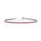1 - Izarra 2.00 mm Pink Tourmaline Eternity Tennis Bracelet 