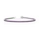 1 - Izarra 2.00 mm Amethyst Eternity Tennis Bracelet 