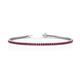 1 - Izarra 2.00 mm Ruby Eternity Tennis Bracelet 