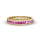 1 - Rebica 3.00 mm Princess Cut Pink Sapphire Eternity Band 