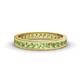 1 - Rebica 3.00 mm Princess Cut Peridot Eternity Band 