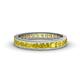 1 - Rebica 3.00 mm Princess Cut Yellow Sapphire Eternity Band 