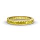 1 - Rebica 3.00 mm Princess Cut Yellow Sapphire Eternity Band 
