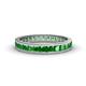 1 - Rebica 3.00 mm Princess Cut Green Garnet Eternity Band 