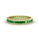 1 - Rebica 3.00 mm Princess Cut Green Garnet Eternity Band 