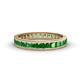 1 - Rebica 3.00 mm Princess Cut Green Garnet Eternity Band 