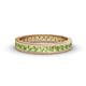 1 - Rebica 3.00 mm Princess Cut Peridot Eternity Band 