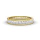 1 - Rebica 3.00 mm Princess Cut White Sapphire Eternity Band 