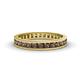 1 - Rebica 3.00 mm Princess Cut Smoky Quartz Eternity Band 