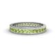 1 - Rebica 3.00 mm Princess Cut Peridot Eternity Band 