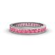1 - Rebica 3.00 mm Princess Cut Rhodolite Garnet Eternity Band 