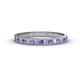 1 - Rebica 2.00 mm Princess Cut Tanzanite and Diamond Eternity Band 