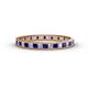 1 - Rebica 2.00 mm Princess Cut Blue Sapphire and Diamond Eternity Band 