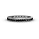 1 - Rebica 2.00 mm Princess Cut Black Diamond Eternity Band 