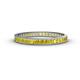 1 - Rebica 2.00 mm Princess Cut Yellow Sapphire Eternity Band 
