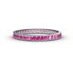 1 - Rebica 2.00 mm Princess Cut Pink Sapphire Eternity Band 