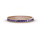 1 - Rebica 2.00 mm Princess Cut Iolite Eternity Band 