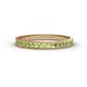 1 - Rebica 2.00 mm Princess Cut Peridot Eternity Band 