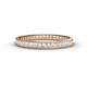 1 - Rebica 2.00 mm Princess Cut White Sapphire Eternity Band 