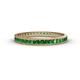 1 - Rebica 2.00 mm Princess Cut Green Garnet Eternity Band 