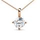 1 - Laura Slim Bail Solitaire Pendant 