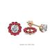1 - Serena 0.57 ctw (2.00 mm) Round Ruby Jackets Earrings 