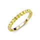 4 - Clara 3.00 mm Yellow Sapphire 10 Stone Wedding Band 