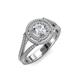 4 - Elle Diamond Double Halo Engagement Ring 