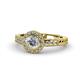 1 - Meir Diamond Halo Engagement Ring 