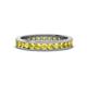 1 - Celina 2.40 mm Round Yellow Sapphire Eternity Band 