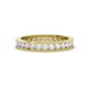 1 - Celina 2.40 mm Round White Sapphire Eternity Band 