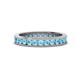1 - Celina 2.40 mm Round Blue Topaz Eternity Band 
