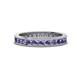 1 - Celina 2.40 mm Round Iolite Eternity Band 