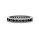 1 - Celina 2.40 mm Round Black Diamond Eternity Band 