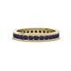 1 - Celina 2.40 mm Round Blue Sapphire Eternity Band 