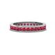 1 - Celina 2.40 mm Round Ruby Eternity Band 