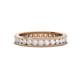 1 - Celina 2.40 mm Round White Sapphire Eternity Band 