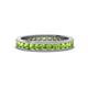 1 - Celina 2.40 mm Round Peridot Eternity Band 