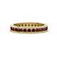 1 - Celina 2.40 mm Round Red Garnet Eternity Band 