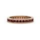 1 - Celina 2.40 mm Round Red Garnet Eternity Band 